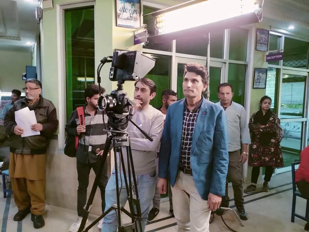 Abdul Majid Actor Director at the Set of TV Drama Serial Gardish